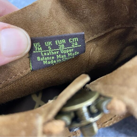 Sam Edelman Brown Suede Fringe-Trimmed Ankle Boot Bootie Women’s Size 7M - Picture 7 of 15